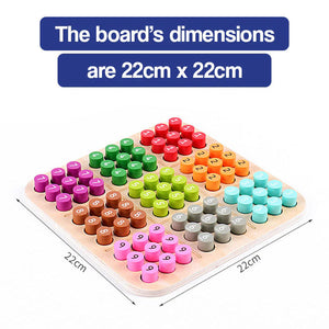 Wooden Sudoku Color and Number Memory Board