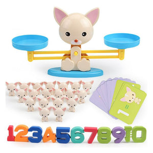 Balance Math Game With Pet Figurines