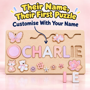 Custom Name Montessori Wooden Board