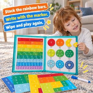 Magnetic Fraction Learning Book – gift idea for kids and grandchildren