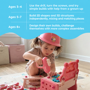 Kids' Tool Set & Workbench Electric Drill Tools & Building Pieces – for kids ages 3–9