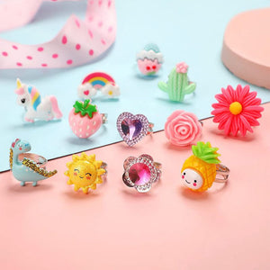 Little Princess Cartoon Ring Set