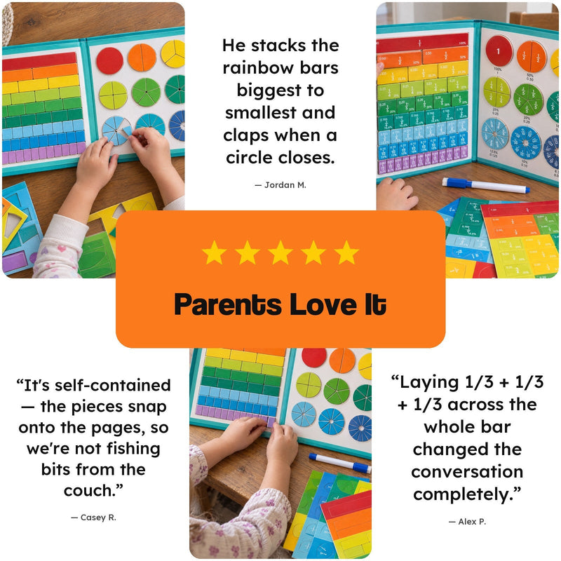 Magnetic Fraction Learning Book – STEM learning toy