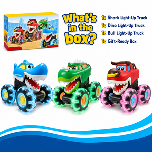 Motion-Activated Monster Truck Toy Set (view 5)