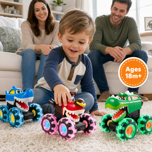 Motion-Activated Monster Truck Toy Set (view 3)