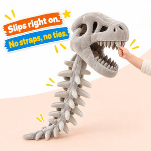 Wearable Plush Dinosaur Skeleton Costume – view 4