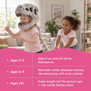 Wearable Plush Dinosaur Skeleton Costume – view 8