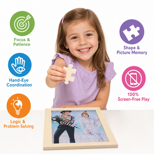 Custom Photo Wooden Puzzle 6*4 with Solid Wood Frame (view 5)