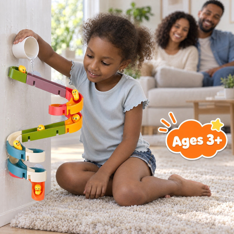 Duck Slide Bath Track Builder – for kids ages 3–5