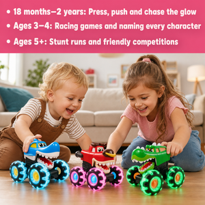 Motion-Activated Monster Truck Toy Set (view 6)
