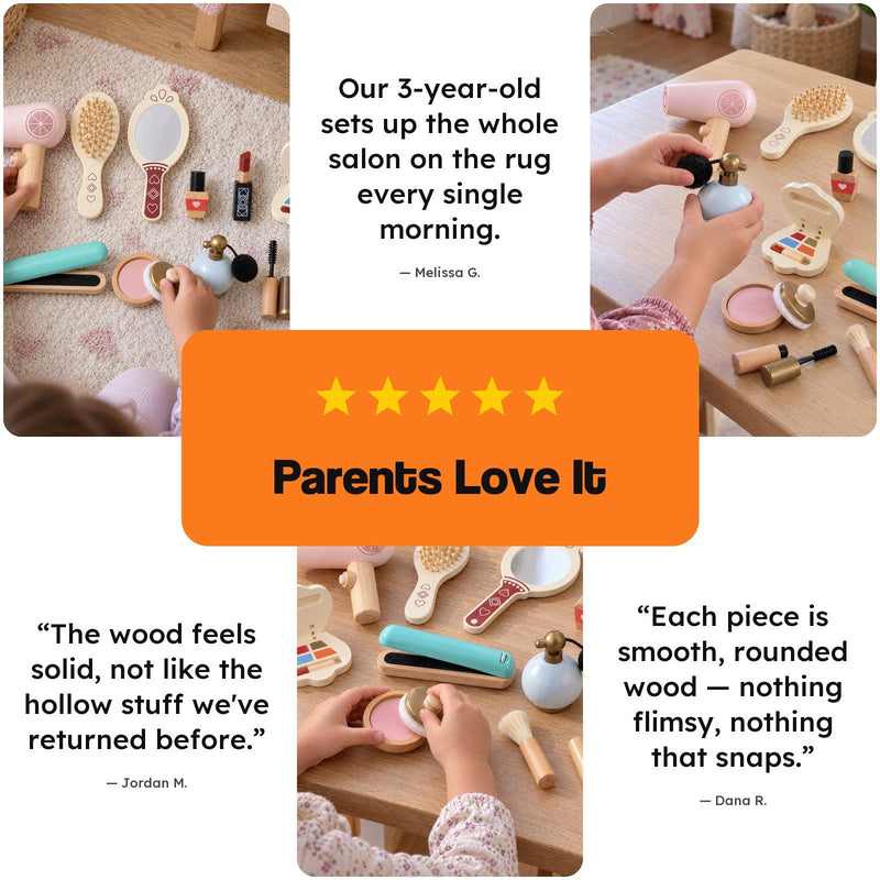 Wooden Pretend Play Makeup Set – view 7