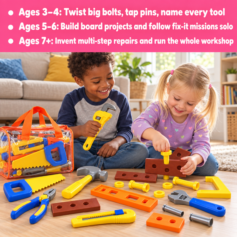 Kids Pretend Play Tool Set with Carry Bag (view 8)