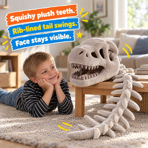 Wearable Plush Dinosaur Skeleton Costume – view 5