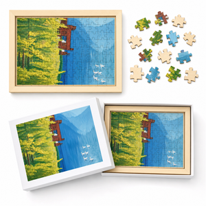 Custom Photo Wooden Puzzle 6*4 with Solid Wood Frame – DIY craft activity
