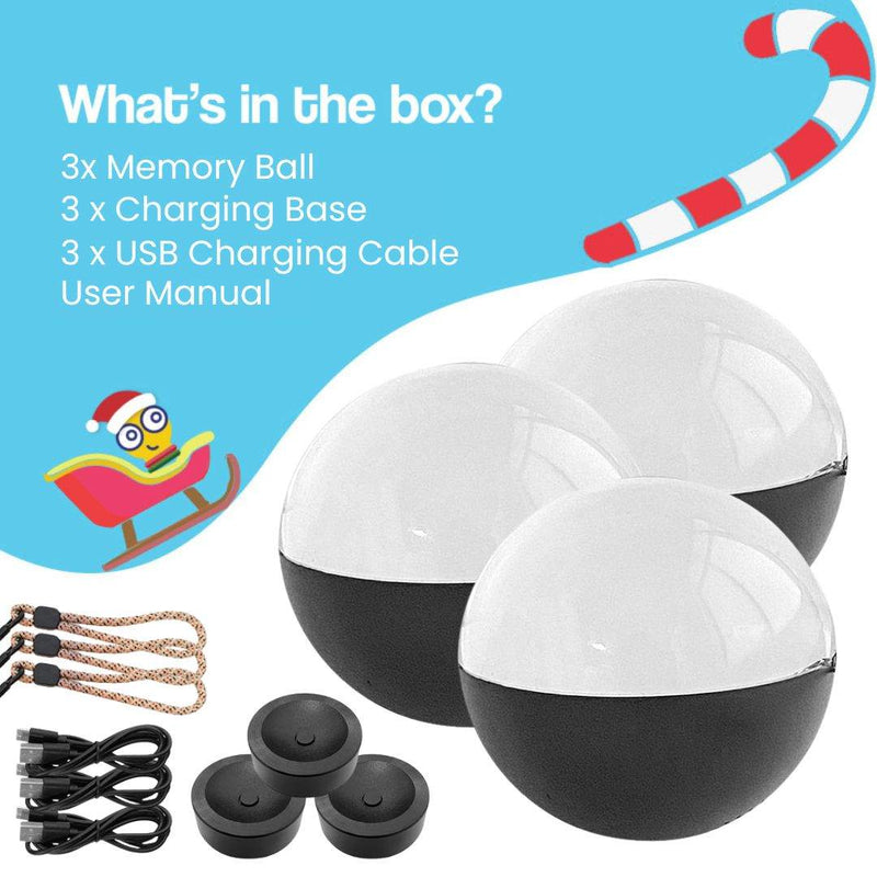 3D holographic video memory ball glowing as a Christmas tree ornament